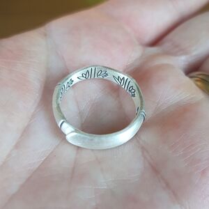 Solid Sterling Silver 999 Bamboo Ring